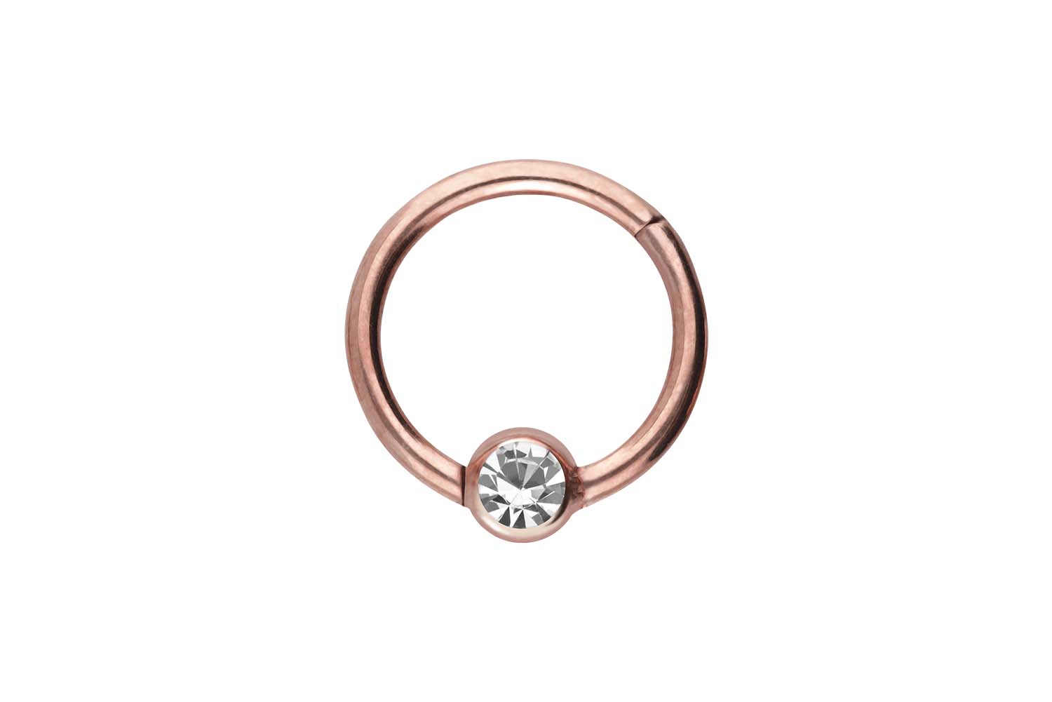 Chirurgenstahl Segmentring Clicker Piercing KRISTALL ++SALE++